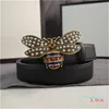 Cinture Little Bee Cintura da donna con perle Cintura casual con fibbia liscia Modelli di moda Larghezza 24 cm 30 cm 38 cm Alta qualità con scatola1664159