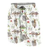 Heren Shorts 2021 Jongen Meisje Kinderen Leuke Cartoon Sloth Pluche Bottoms Summer Print Swimming Slipje Strandvakantie