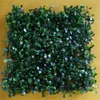 Decorative Flowers  Wreaths 200PCS Per Lot Artificial Turf Carpet Simulation Plastic Boxwood Grass Mat 25cm 25cm Green Lawn For H273b