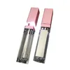 50 pz 7 ml LED Vuoti Lip Gloss Tubi Trucco Con Specchio Quadrato Bottiglie Trasparenti Lipgloss Contenitore Riutilizzabile In Plastica