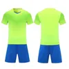 Blanko-Fußballtrikot, Uniform, personalisierte Team-Shirts mit Shorts, aufgedrucktem Design, Name und Nummer 618