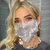 Ny lyxkristall maskerad mask för ansikte nattklubb Party hot diamant rhinestone dekoration mask för kvinnor mode desinger Q0818