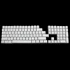 RGB 108 Keycaps ANSI Layout PBT White Pudding Double Skin Milk Shot Backlit Keycap For OEM Cherry MX gh60 poker 87 tkl 104