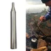 304 in acciaio inox tasca esterna soffietto pieghevole strumento di fuoco campeggio sopravvivenza colpo tubo di fuoco 9,3 cm