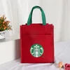 Starbucks Sacos de Almoço Grosso Designer de Lona Japonês-Estilo Handbags Portátil Garrafa de Águas Garrafas de Águas De Proteção Tecido De Armazenamento De Tecido Canecas Capa Brief Bever Sacola
