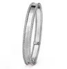 Tennis mode highquality Bangle Klavertje Vier 3 kleuren Armbanden Armband Goud voor Vrouwen Meisjes Valentijnsdag Sieraden mannen o251p