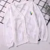 Abbigliamento per bambini in pelle bianca lavorata a maglia cardigan con protezione solare giacca traspirante sottile in seta di ghiaccio per ragazzi e ragazze P4640 210622