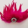 Luxury Fashion Feather Crystal Brooch Pin Men Women Wedding Party Jewelry Accessories Corsage Handmade Gift Idea For Her