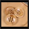 Dishes Home Bathroom Tool Natural Bamboo Wooden Soap Dish Box Case Container Wash Shower Storage Stand Fllh8 8Iuzn