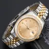 Mens Diamond Lady kijkt automatische mechanische beweging polshorloges vol roestvrijstalen zwem horloge super lichtgevende saffierglas Montre de luxe 36-41 mm