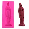 Silicone mould Virgin Mary 3D Soap Chocolate Moulds DIY Homemade Ice Fondant Cake Decorating Baking Decorating Tools