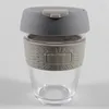 Кружки с теплостойкой пробкой -ручки силиконовая крышка кофейная кружка стеклянная чашка 350 мл 250 мл изоляции
