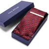 38 styles Tie Hanky Cufflinks With Gift Box Jacquard Woven Neckties Set For Men Wedding Party Lots of accessories
