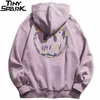 Mężczyźni Hip Hop Hoodie Bluza Van Gogh Gwiaździsta Noc Drukuj Streetwear Pullover Jesień Bawełna Harajuku Z Kapturem Kapturem Purpurowy 210728