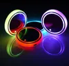 7 Colors Car LED Cup Holder Light Mats Auto Coasters Bottle Atmosphere Lights Constellation Backlight LED Cup Holder Pads