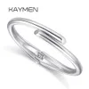 Kaymen New Fashion Gold-palting Cuff Bracelet Polishing Good Statement Cuff Bangle Nail Bangle for Women Men Unisex Jewelry 3298 Q0717