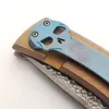 Limited Edition Chaves Redencion 228 Folding Knife Real Damaskus Blade Titanium Handtag Utmärkt värde Utomhusutrustning Taktiska knivar Camping Jaktverktyg