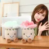 Succulent Plants Plush Stuffed Toys Lifelike Holding Flowers Soft Bookshelf Decor Doll Creative Potted Flowers Pillow For Girls