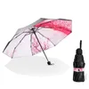 Cherry Blossom Sun Parasol Damska Sakura Ultra-Light Sun Mini Ochrona przed słońcem UV +50