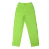 Pantaloni casual da donna Pantaloni punk harem da donna Autunno a vita alta Hip Hop fidanzati lunghi femminili verde giallo taglie forti 210809