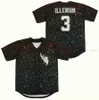 Maillots de baseball pour hommes Singer 3 dj Illenium Maillot cousu Haute Qualité Blanc Noir Mode version Diamond Edition