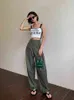 Women Autumn Winter Straight Loose Wide Leg Mop Trousers High Waist Casual Baggy Cozy Fashion Work Pant High Quality 211105