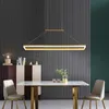 Guld / kaffe minimalism hängande hängande lampor för matsal kök hanglamp nordisk lampa ac85-265v ljus armaturer