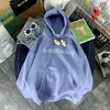 Women's Hoodies & Sweatshirts With Hat Women Loose Korean Style Design Bear Letter Printing High Street Sweet Thicker Front Pocket Outwear