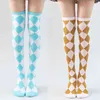 Lolita Sevimli Dantel Çiçek Uyluk Yüksek Çorap Japon Karikatür Kız Rahat Diz Yüksek Çorap Pamuk Güz Kış Uzun Çorap Kadın Y1119