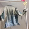 Damjackor Jeansjacka Tofsar Paljetter Jeans Koreanska Lös skimmer Pärlkappa Fritidskläder Flickor Ytterkläder Veste Femme