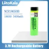 （海上）卸売liitokala NCR18650B 3400MAH 18650バッテリー3.7V 3400 MAHリチウムバッテリーLI-ONセルフラットトップトップ充電式バッテリー