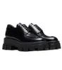 Moda Monolith Loafer'lar Ayakkabı Kadın Fırçalanmış Deri Sneakers Bağcıklı Moccasins Pabucu Taban Tıknaz Taban Platform Ayakkabı Rahat Yürüyüş EU35-40