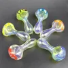 glass bowl pipe glass smoking pipes beatuful tabacco pipe Mini 2.5 Inches Long Hand Spoon Mixed Colors