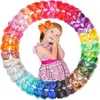 40 kleuren 6 inch haarbogen clips grote grote grosgrain lint haar bogen alligator clips haaraccessoires voor meisjes peuter kinderen 210812