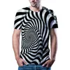 Herr t-shirts 2021 scak yeni 3d grsel hipnoz t-shirt erkek rahat harajuku marka ksa kulu gmlek renk baskl tirt asya110/6xl