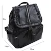 Damen-Rucksack aus PU-Leder, Schultasche, klassisch, schwarz, wasserdicht, für Reisen, Multifunktions-Schulter, Style247r