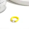 Böhmen mehrfarbige handgemachte Perlen Polymer Clay Ringe für Frauen Vintage ethnische Gold/Silber Farbe Perle verstellbare Ringe Schmuck