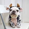 Fransız Bulldog Giysi Pug Köpek Giyim Hoodie Komik Pet Kostüm Kaniş Schnauzer Frenchie Köpek Ceket Kıyafet Giyim Bırak 211106