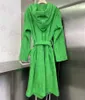 Vintage Jacquard Dress Gowns Sleepwear INS Fashion Green Towel Design Bath Robes Womens Autumn Winter Cotton Bathrobes New Arrived299C