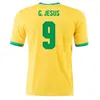 2021 Brasil Soccer Jersey Brasil Football قمصان 20 21 Neres Camisa Futebol Brazils Copa America Camiseta de Futbol Coutinho Firmino Jesus