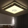 Moderne eenvoudige woonkamer lichten vierkante led kristal plafondlamp 24W 36W ronde slaapkamer restaurant lichten AC85-265V