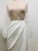 Günlük Elbiseler Seksi Uzun Elbise Kadın Giysileri Balıkçı Yaka İmparatorluğu Kat Uzunlukta Nakış Yüksek Sokak Düğün Balo Parti Gece Zarif Top