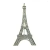 Pins, Brooches 2022 Fashion Romantic Paris Eiffel Tower Crystal For Women Commemorative Brooch Pins Accessories