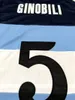 Nikivip Retro Manu Ginobili # 5 Team Argentina Classic Basketball Jersey Mens Cousé Numéro et nom personnalisé en bleu marine