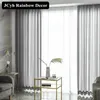 Jcyh super mjuk modern tulle gardin för vardagsrum sovrum twig voile ren gardin för fönster persienner heminredning behandling 210712