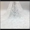 Tessuto Abbigliamento Abbigliamento Francese 3D Net Ultimo ricamo africano Tessuto di pizzo tulle nigeriano Tdwab2233938