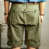 Red Tornado Vintage WW2 P-44 Militaire Shorts voor Heren US Army Loose Monkey Green 210716