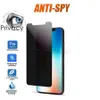 Anti-Spy Privacy Tempered Glass Telefon Skärmskydd för iPhone 13 12 Mini 11 Pro XR XS Max 6 7 8 Plus Anti-Peep Film Bulk Sale