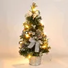 Desktop Kerstboom Led Licht 40 Cm Mini Tafel Gift Xmas Tree Kunstmatige Kerstboom Navidad Ornament Woondecoratie 2022 H1112