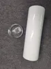 プロモーション20oZ昇華ストレートタンブラーステンレス鋼マグカップ白い空白の二重壁真空シーリング蓋とプラスチック麦わら車の水のボトル